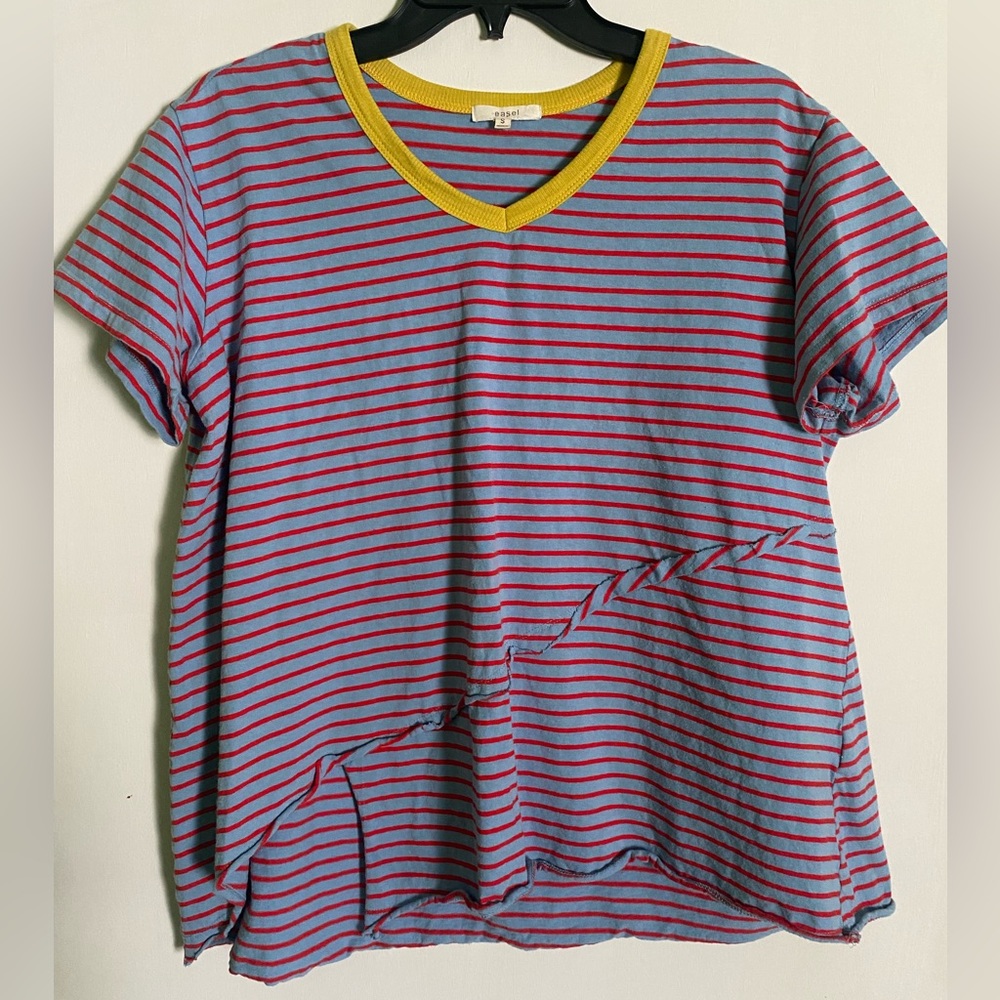 Easel A-line Top with Cut Detail at Bottom